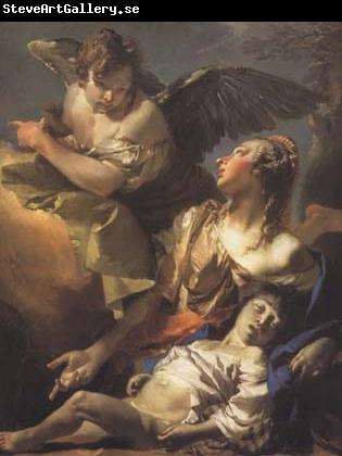 Giovanni Battista Tiepolo Hagar and Ismael in the Widerness (mk08)